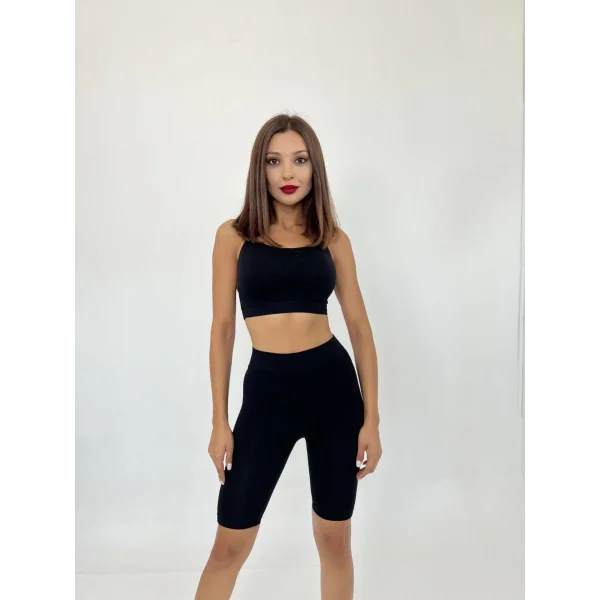 13152 FİTİLLİ ŞORTSİYAH