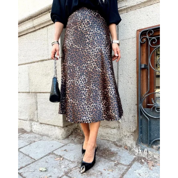 15806 Saten Etek  Kahverengi