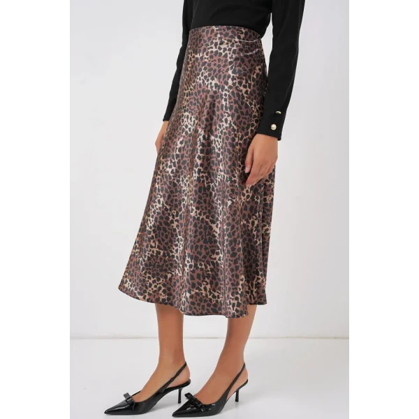 15806 Saten Etek  Kahverengi