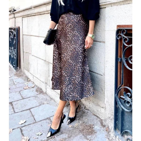 15806 Saten Etek  Kahverengi