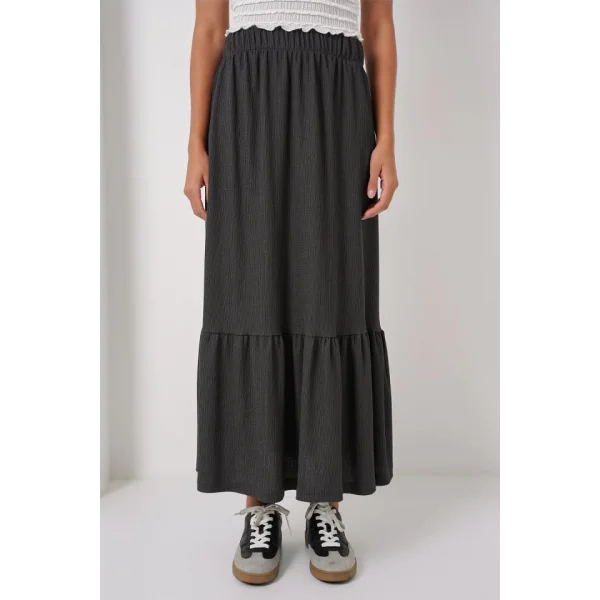 1886 Uzun Örme Etek  Antrasit