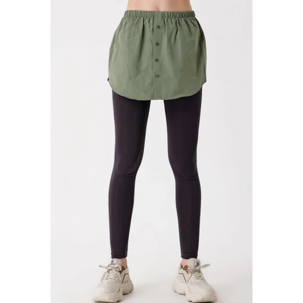 1888 Sweatshirt Ve Kazak Altı Gömlek Etek  Haki