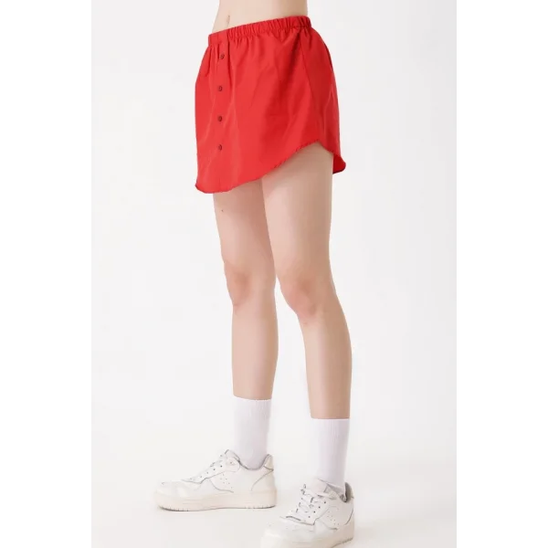 1888 Sweatshirt Ve Kazak Altı Gömlek Etek  Kırmızı