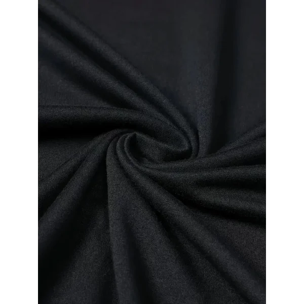 20/1 Penye Compack Baskılı Oversize Bisiklet Yaka Kısa Kol T-shirt - Siyah