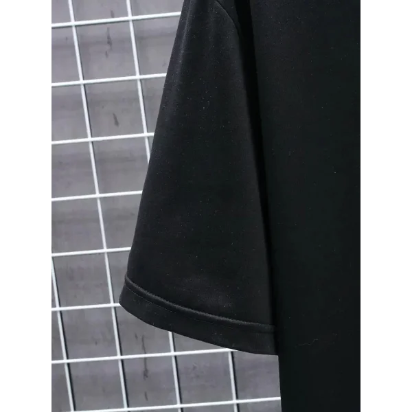 20/1 Penye Compack FUTRE Baskılı Oversize Kısa Kol Bisiklet Yaka T-shirt - Siyah