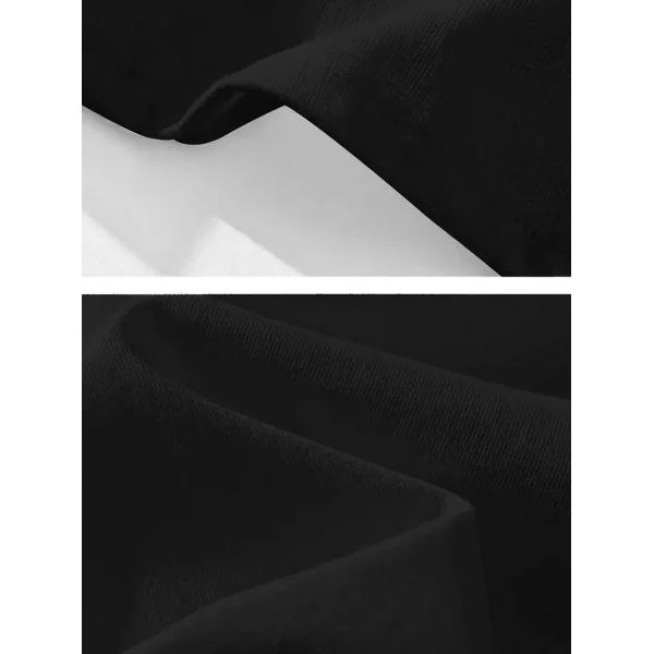 20/1 Penye Compack Gözlüklü Ayı Baskılı Oversize Bisiklet Yaka Erkek T-shirt - Siyah