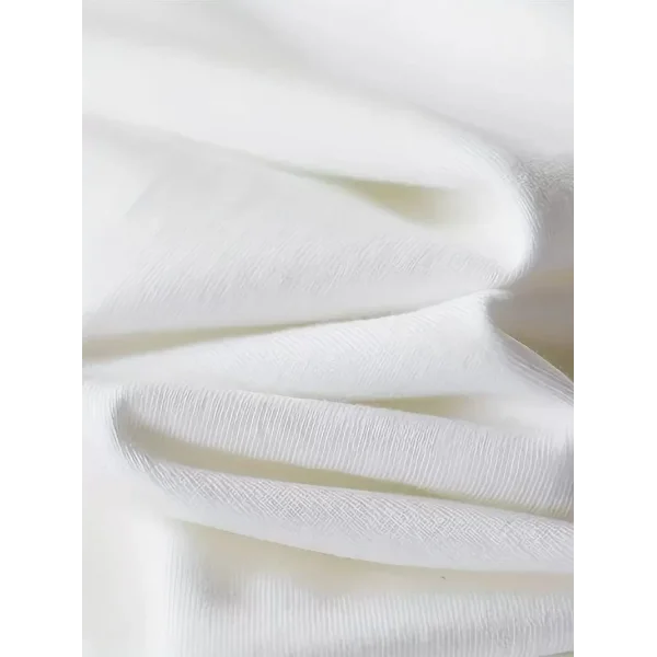 20/1 Penye Compack Özgür kuşlar Baskılı Oversize Bisiklet Yaka T-shirt - Beyaz