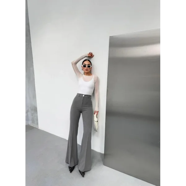 230 Gr Poly Viscose Full Lycra İspanyol Paça Pantolon