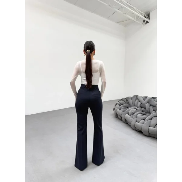 230 Gr Poly Viscose Full Lycra İspanyol Paça Pantolon