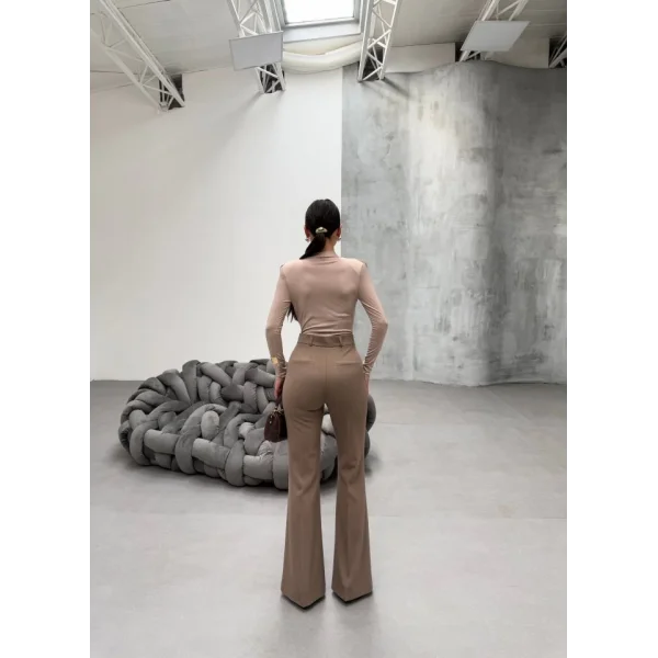 230 Gr Poly Viscose Full Lycra İspanyol Paça Pantolon