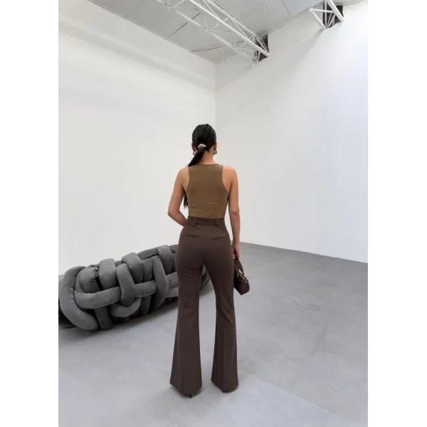 230 Gr Poly Viscose Full Lycra İspanyol Paça Pantolon