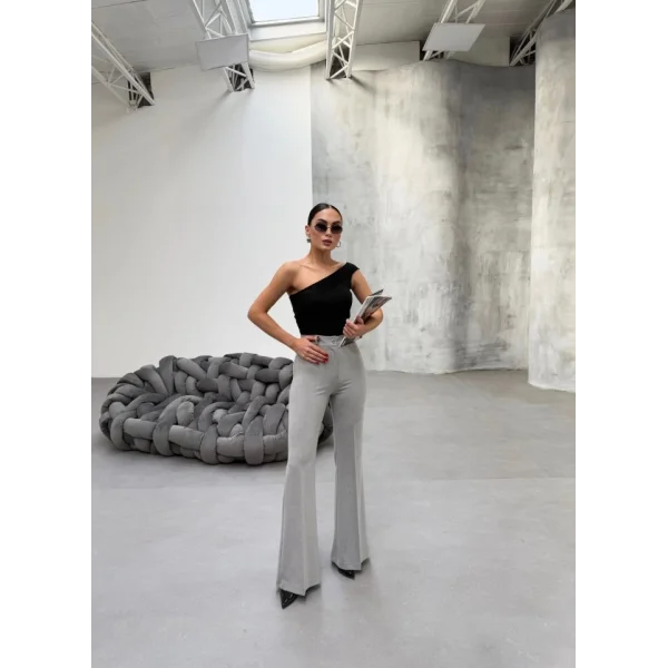 230 Gr Poly Viscose Full Lycra İspanyol Paça Pantolon