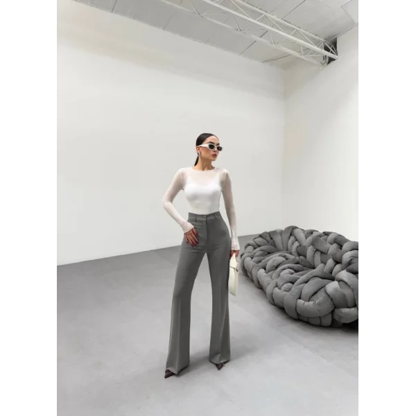 230 Gr Poly Viscose Full Lycra İspanyol Paça Pantolon