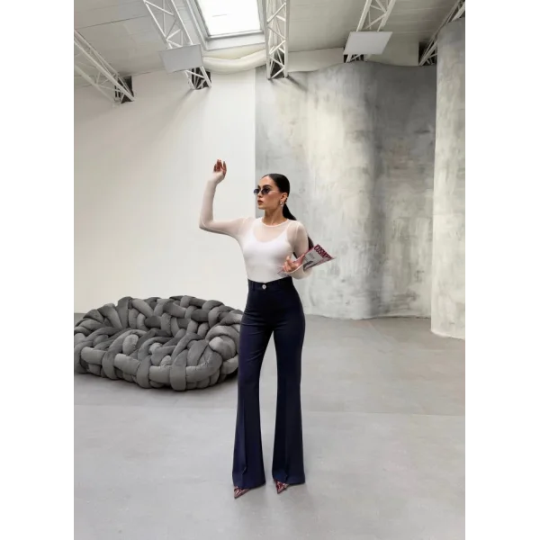 230 Gr Poly Viscose Full Lycra İspanyol Paça Pantolon