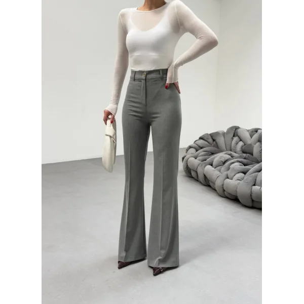 230 Gr Poly Viscose Full Lycra İspanyol Paça Pantolon