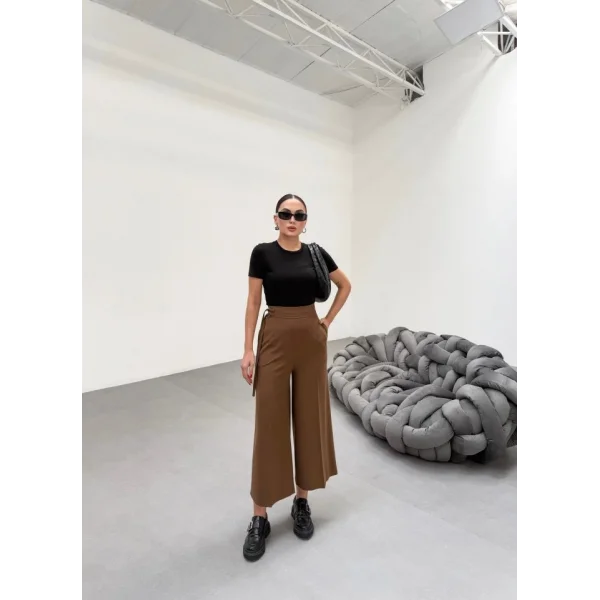 230 Gr Poly Viscose Full Lycra Metal Toka Aksesuarli Pantolon