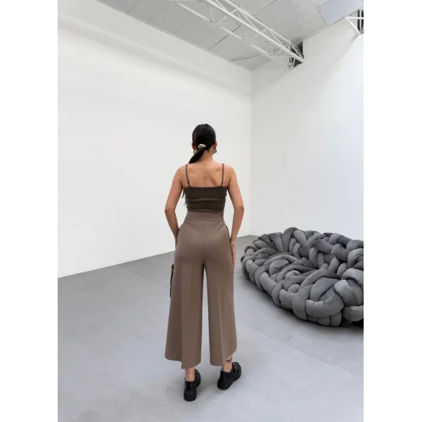 230 Gr Poly Viscose Full Lycra Metal Toka Aksesuarli Pantolon