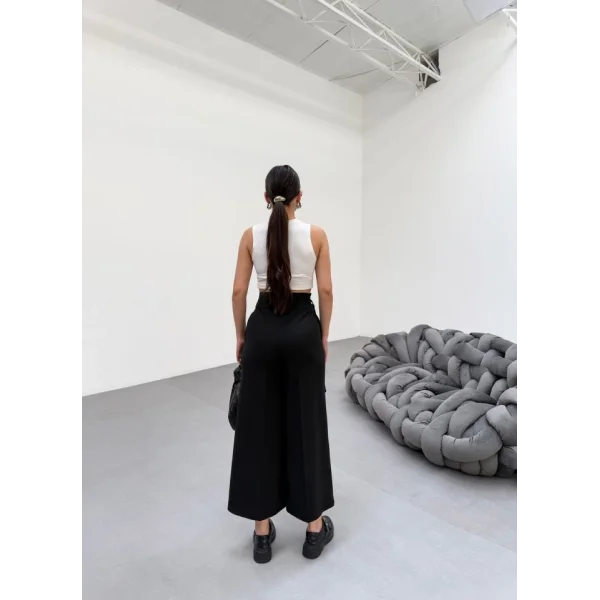 230 Gr Poly Viscose Full Lycra Metal Toka Aksesuarli Pantolon