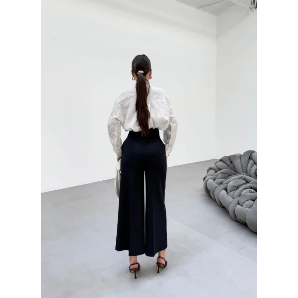 230 Gr Poly Viscose Full Lycra Metal Toka Aksesuarli Pantolon