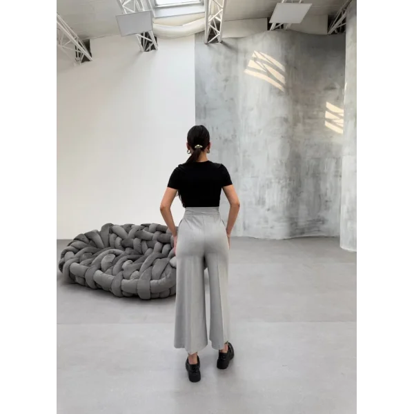 230 Gr Poly Viscose Full Lycra Metal Toka Aksesuarli Pantolon