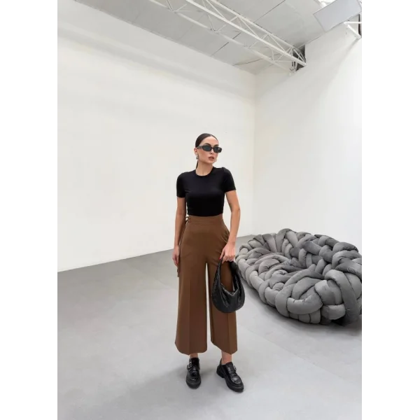 230 Gr Poly Viscose Full Lycra Metal Toka Aksesuarli Pantolon