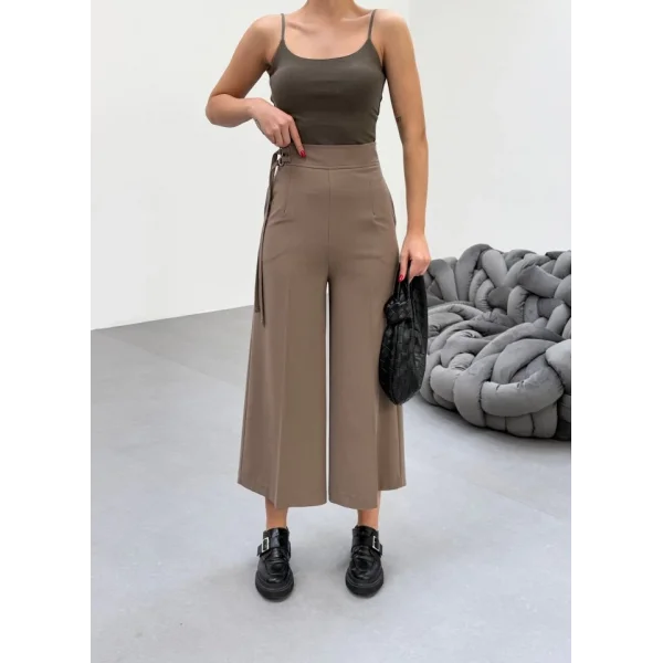 230 Gr Poly Viscose Full Lycra Metal Toka Aksesuarli Pantolon