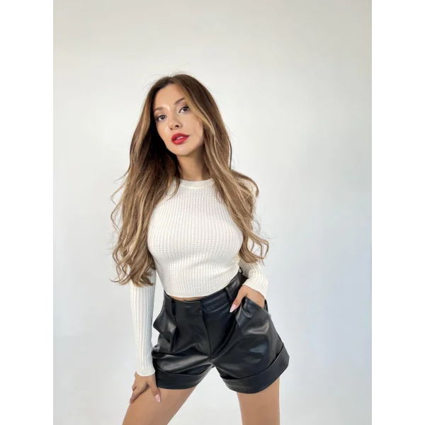 3062 SAĞ ÖRGÜ KAZAK-KREM