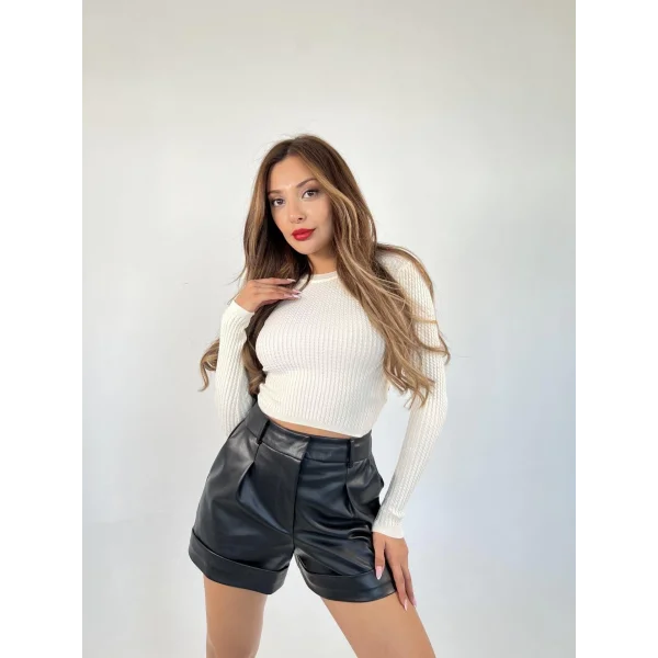 3062 SAĞ ÖRGÜ KAZAK-KREM