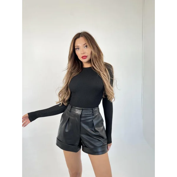 3062 SAĞ ÖRGÜ KAZAK-SİYAH