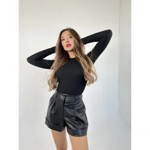 3062 SAĞ ÖRGÜ KAZAK-SİYAH