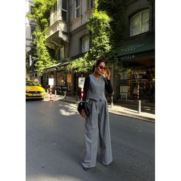 330 Gr Poly Viscose Astarli Suit Takim