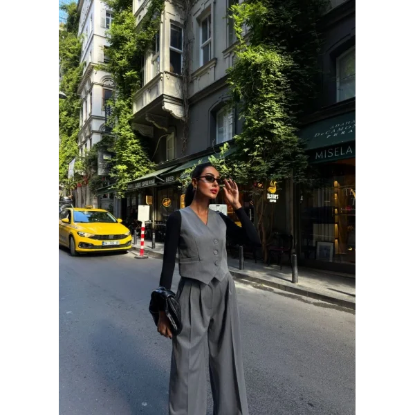 330 Gr Poly Viscose Astarli Suit Takim