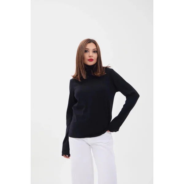 4214 TRİKO DÜZ BALIKÇI SALAŞ-SİYAH