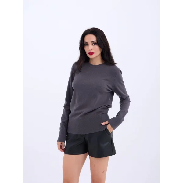 4217 TRİKO BASİC KAZAK-ANTRASİT