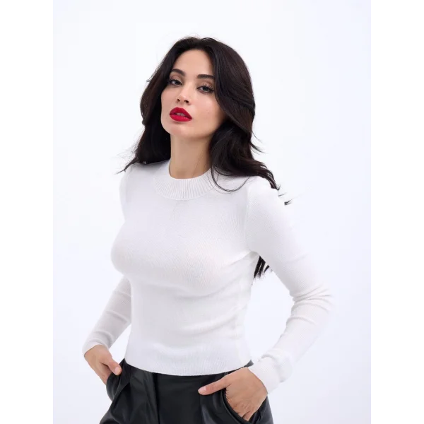 42201 TRİKO BASİC KAZAK-EKRU