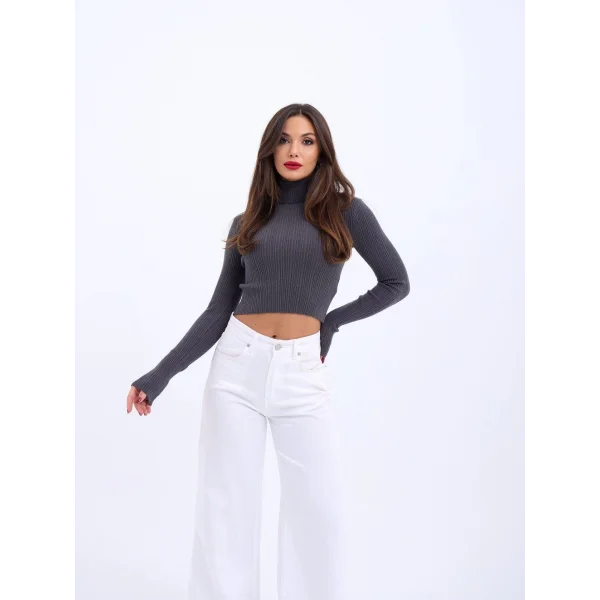 42231 TRİKO BALIKÇI KAZAK-ANTRASİT