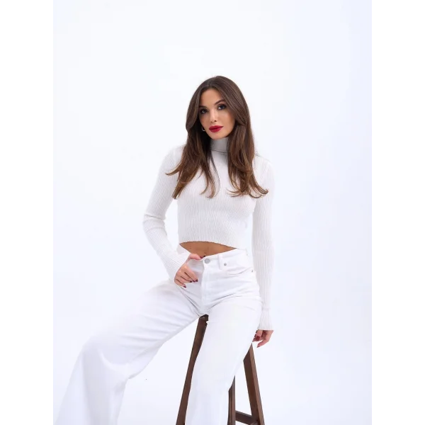 42231 TRİKO BALIKÇI KAZAK-EKRU