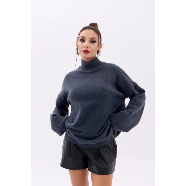 42321 TRİKO YARIM BALIKÇI SALAŞ KAZAK-ANTRASİT