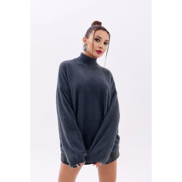 42321 TRİKO YARIM BALIKÇI SALAŞ KAZAK-ANTRASİT