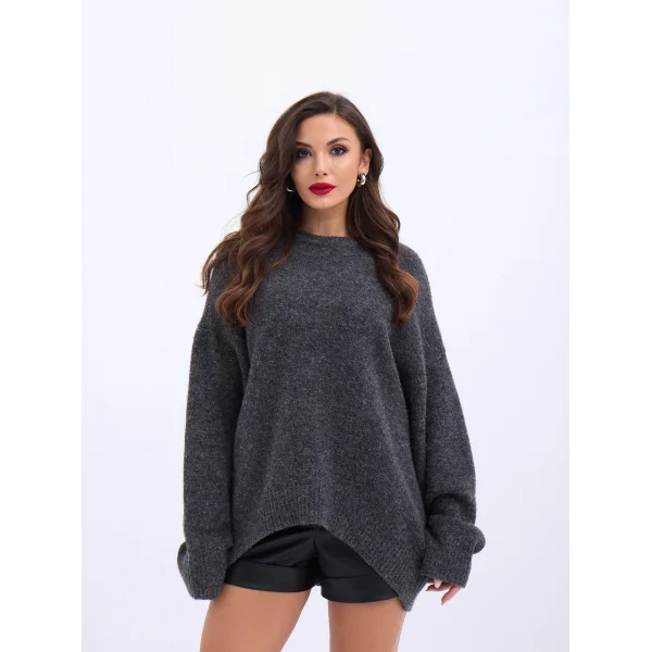 43101 TRİKO ÖNÜ KISA SALAŞ KAZAK-ANTRASİT