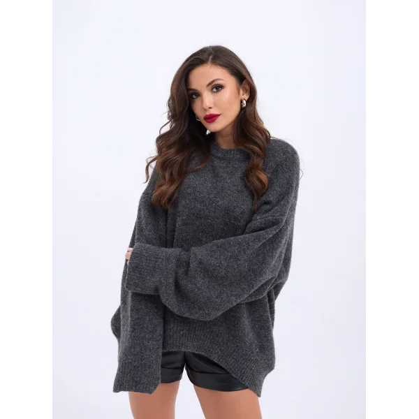 43101 TRİKO ÖNÜ KISA SALAŞ KAZAK-ANTRASİT