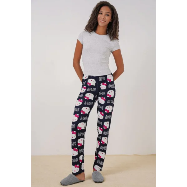 4323 Desenli Pijama Altı - A.Lacivert