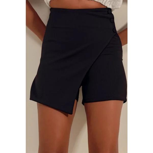 5324 Şort Etek  Siyah