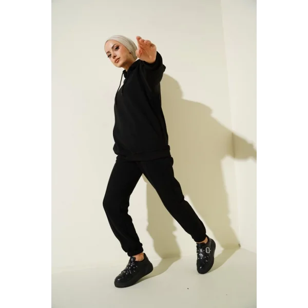 55434 Oversize Eşofman Takımı - Siyah