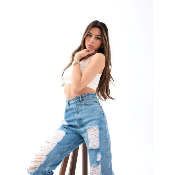 5847 KOT PANTOLON-MAVİ