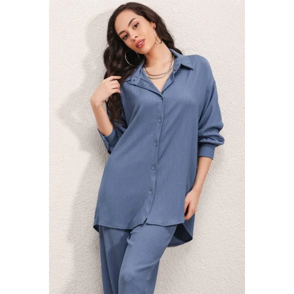 5858 Örme İkili Takım - İndigo