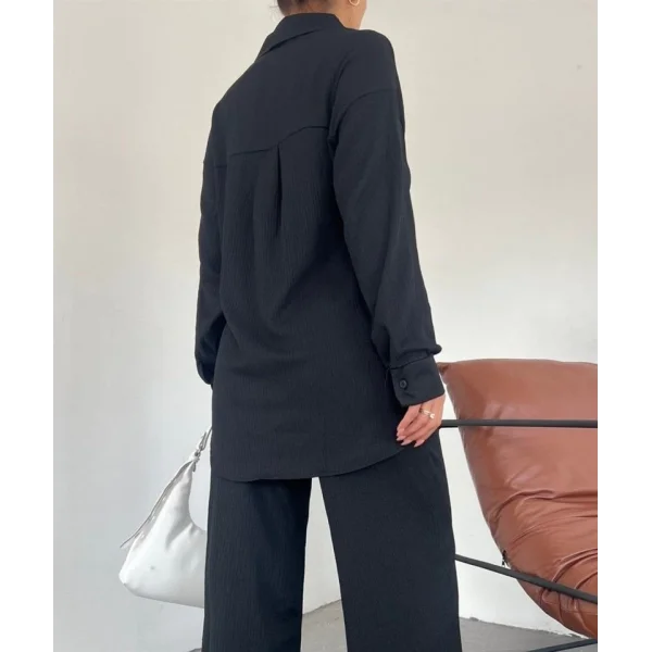 5858 Örme İkili Takım - Siyah