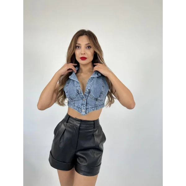 6244 KOT YELEK-MAVİ