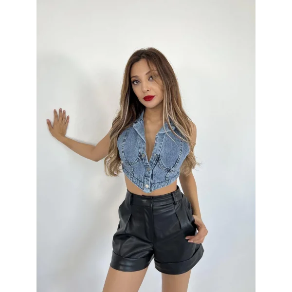 6244 KOT YELEK-MAVİ