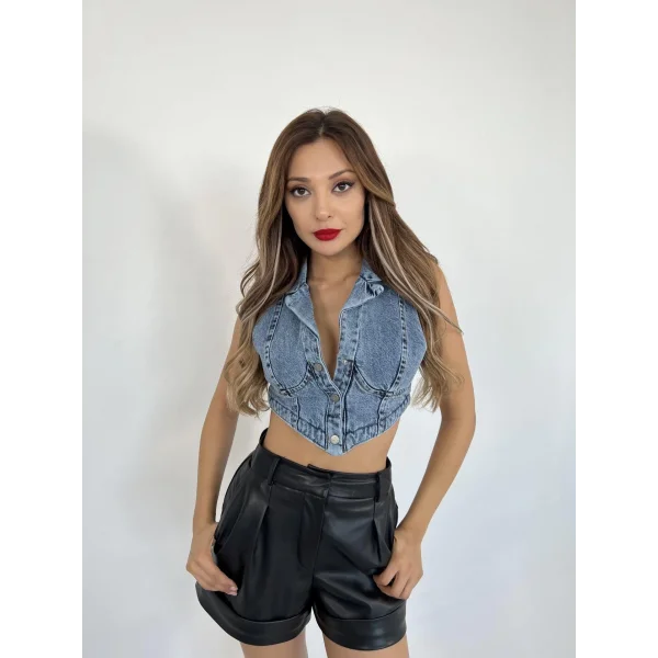 6244 KOT YELEK-MAVİ